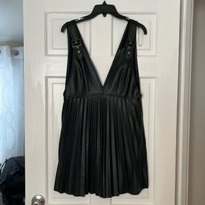 Never worn! Zara, faux leather, size larger, jumper